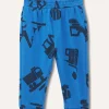 Blukids Jogger in puro cotone con stampa neonato- Pantaloni