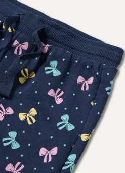 Blukids Jogger in puro cotone con stampa neonata- Pantaloni