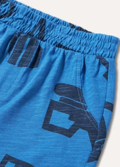 Blukids Jogger in puro cotone con stampa neonato- Pantaloni
