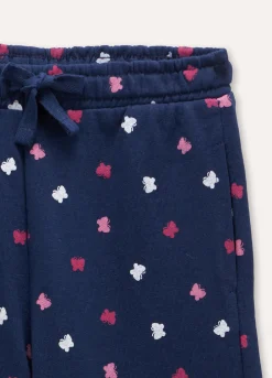 Blukids Jogger in puro cotone con stampa bambina- Pantaloni