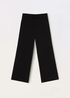 Blukids Jogger wide leg in french terry di puro cotone ragazza- Pantaloni
