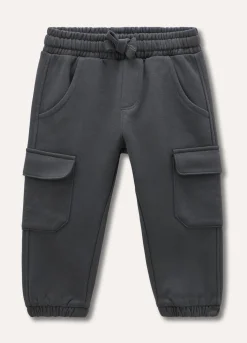 Blukids Joggers cargo in misto cotone neonato- Pantaloni