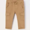 Blukids Joggers cargo in twill di cotone stretch neonato- Pantaloni