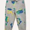 Blukids Joggers con stampe in felpa di cotone neonato- Pantaloni