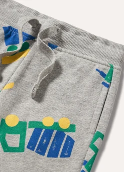 Blukids Joggers con stampe in felpa di cotone neonato- Pantaloni