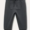 Blukids Joggers in felpa di puro cotone neonato- Pantaloni