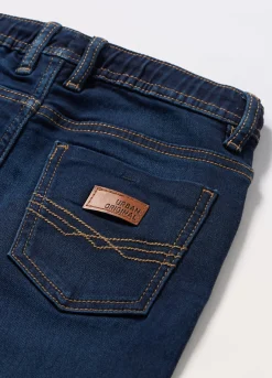 Blukids Joggers in french terry denim bambino-Bambino Pantaloni