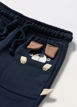 Blukids Joggers in french terry di puro cotone neonato- Pantaloni