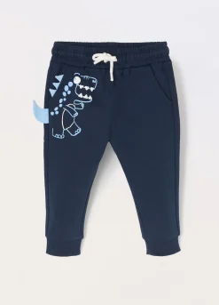 Blukids Joggers in french terry stretch con applicazioni neonato- Pantaloni