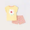 Blukids Jogging set corto in cotone stretch con paillettes bambina- Set E Coordinati