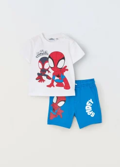 Blukids Jogging set corto in jersey di puro cotone neonato- Completini