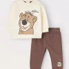 Blukids Jogging set Disney in felpa di puro cotone neonato- Completini