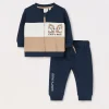 Blukids Jogging set Disney in felpa di puro cotone neonato- Completini