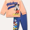 Blukids Jogging set Disney in felpa di puro cotone neonato- Completini