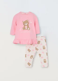 Blukids Jogging set in cotone stretch neonata- Completini