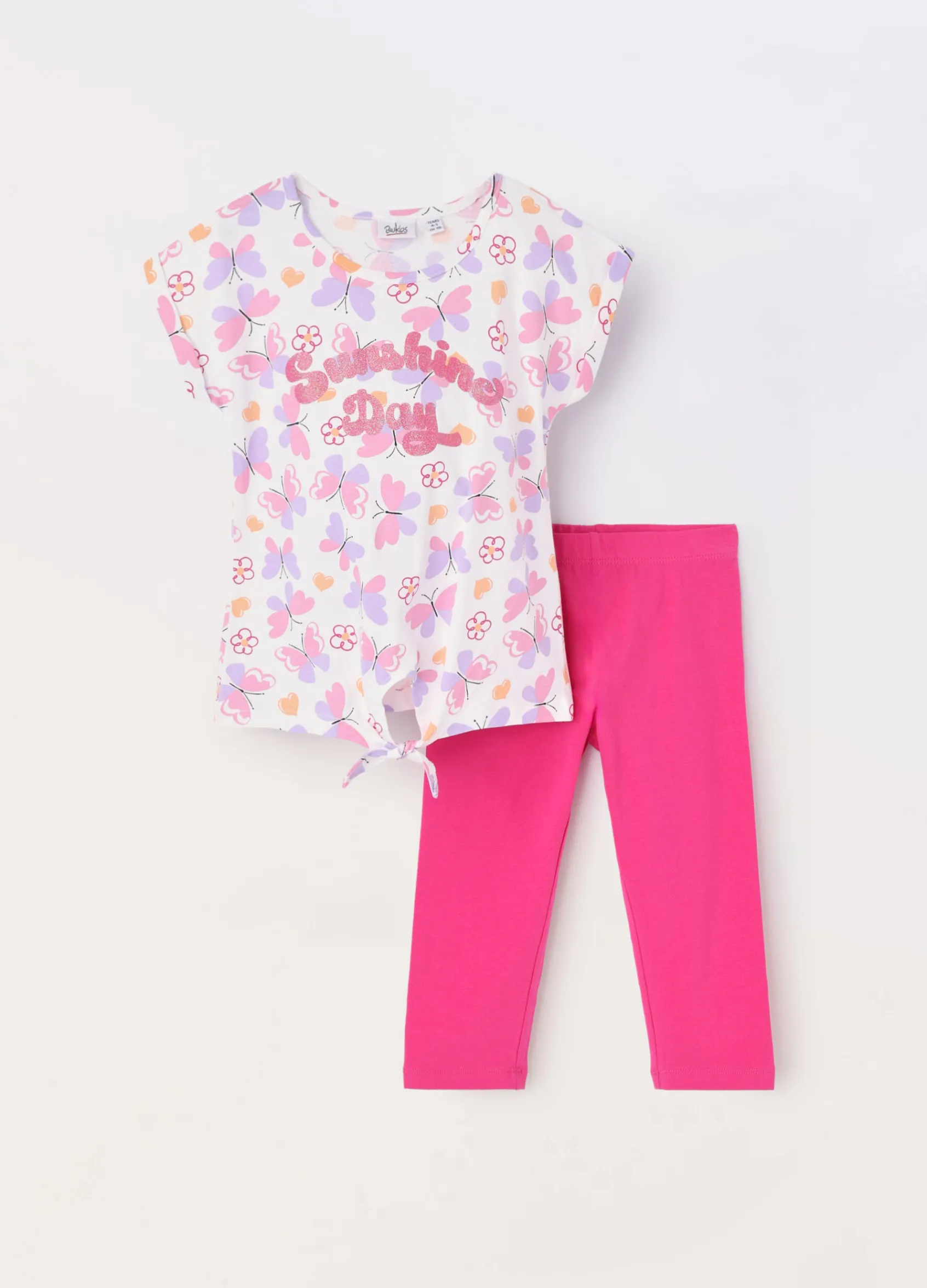 Blukids Jogging set in cotone stretch bambina- Set E Coordinati