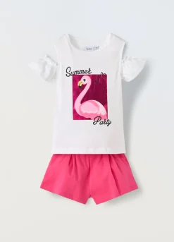 Blukids Jogging set in cotone stretch bambina- Set E Coordinati