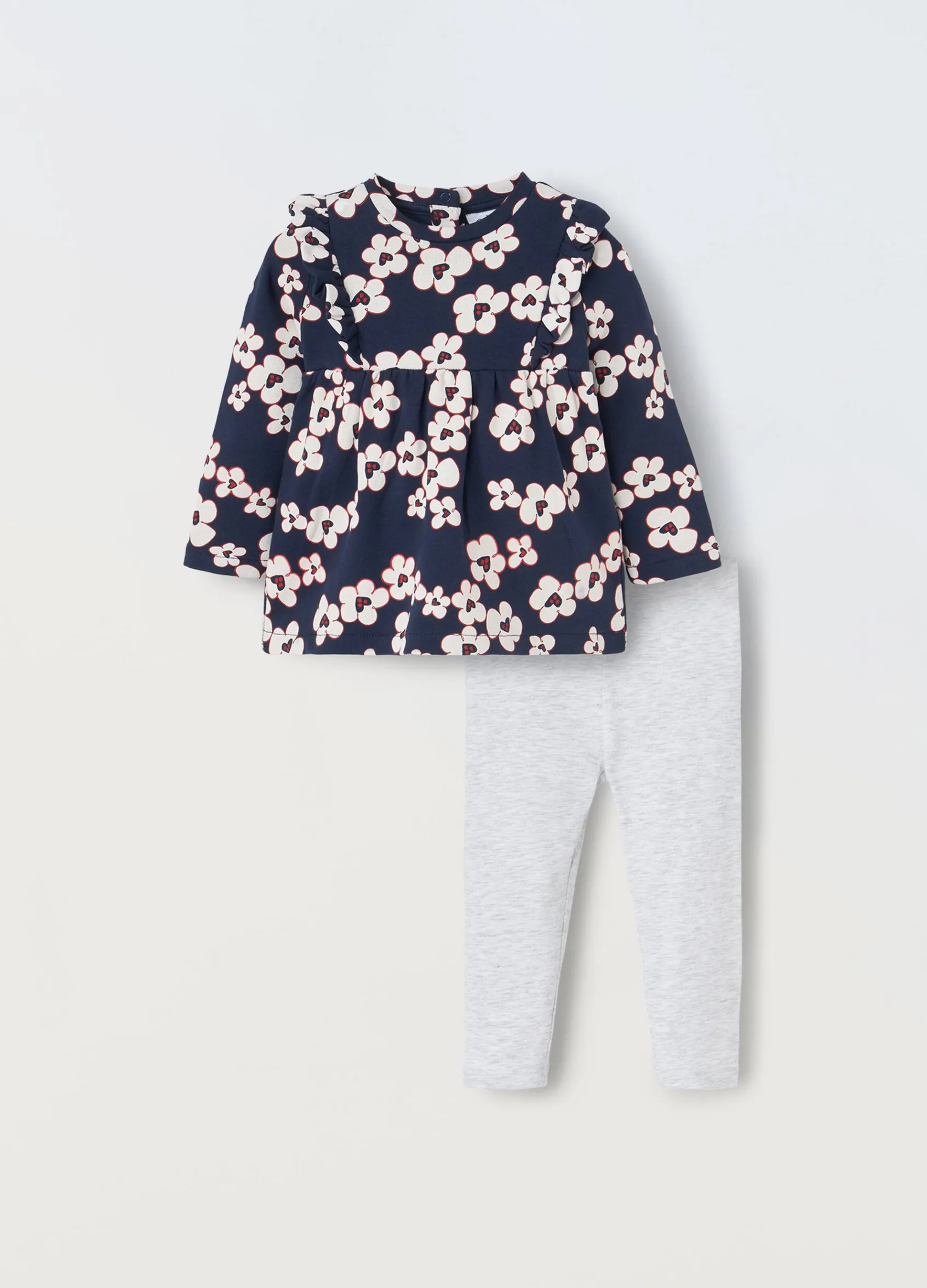 Blukids Jogging set in cotone stretch neonata- Completini