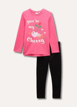 Blukids Jogging set in cotone stretch bambina- Set E Coordinati