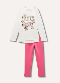 Blukids Jogging set in cotone stretch bambina- Set E Coordinati