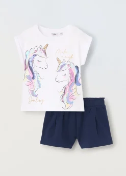 Blukids Jogging set in cotone stretch bambina- Set E Coordinati