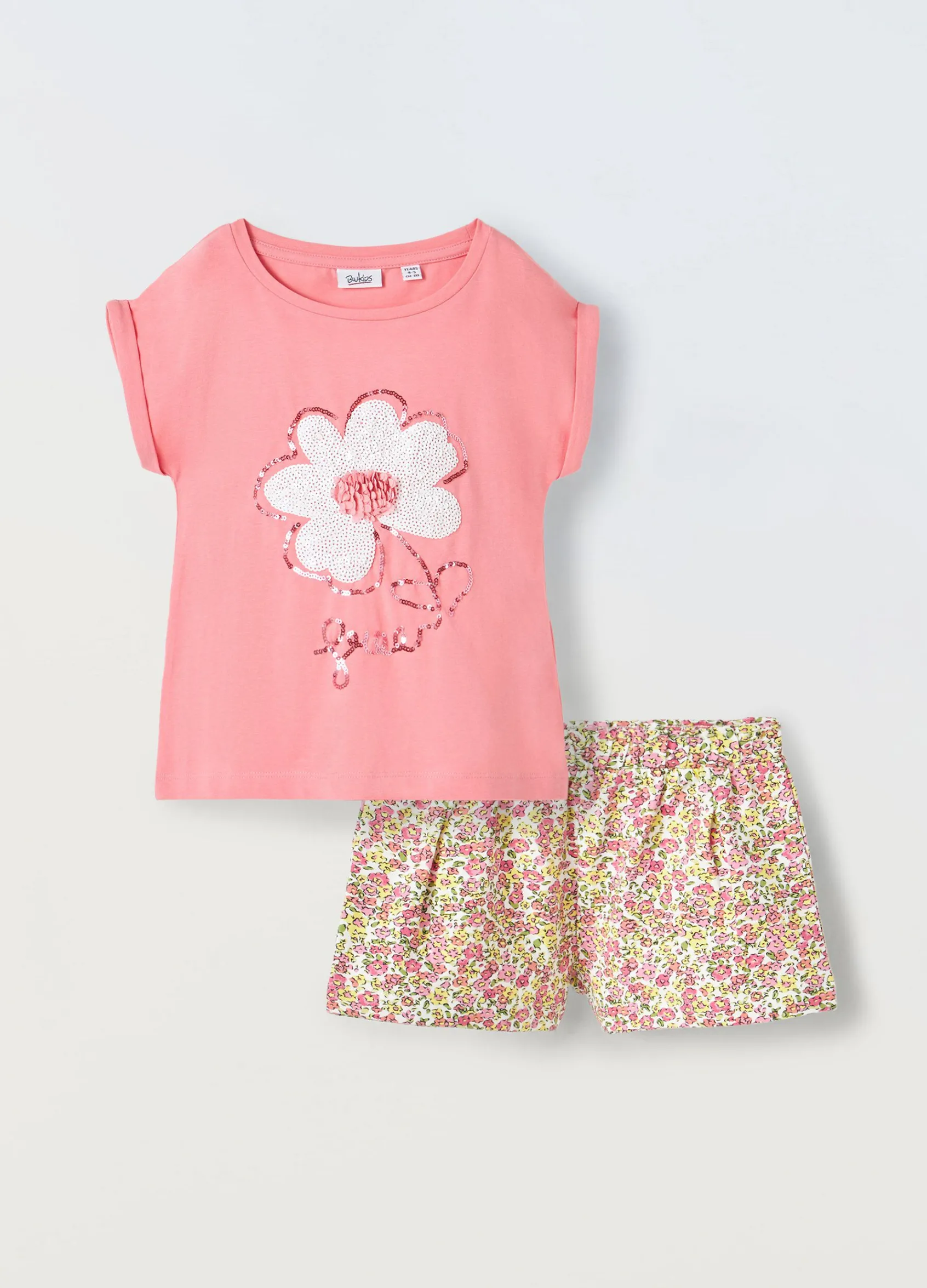 Blukids Jogging set in cotone stretch bambina- Set E Coordinati