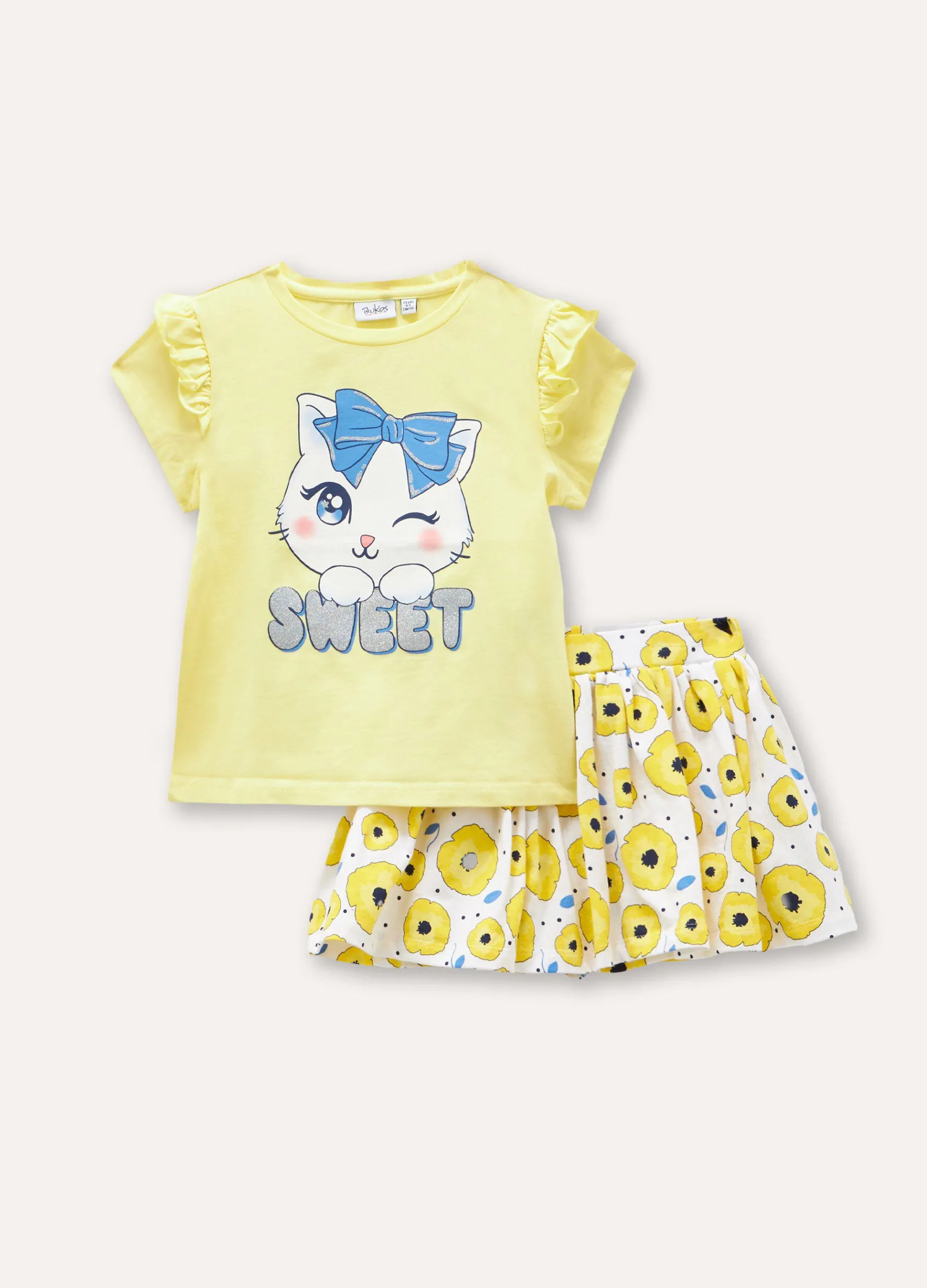 Blukids Jogging set in cotone stretch bambina- Set E Coordinati