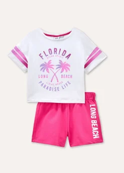 Blukids Jogging set in cotone stretch ragazza- Set E Coordinati