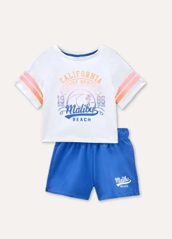 Blukids Jogging set in cotone stretch ragazza- Set E Coordinati