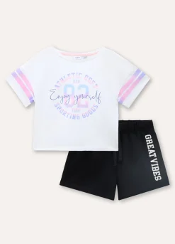 Blukids Jogging set in cotone stretch ragazza- Set E Coordinati