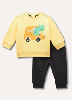 Blukids Jogging set in felpa di cotone neonato- Completini