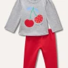 Blukids Jogging set in felpa di cotone neonata- Completini