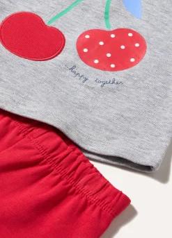 Blukids Jogging set in felpa di cotone neonata- Completini
