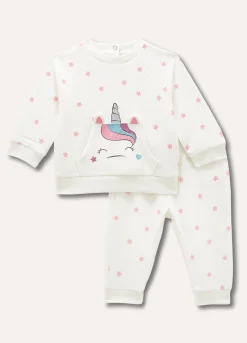 Blukids Jogging set in felpa di puro cotone neonata- Completini