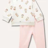Blukids Jogging set in felpa di puro cotone neonata- Completini