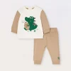 Blukids Jogging set in felpa di puro cotone neonato- Completini
