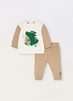 Blukids Jogging set in felpa di puro cotone neonato- Completini