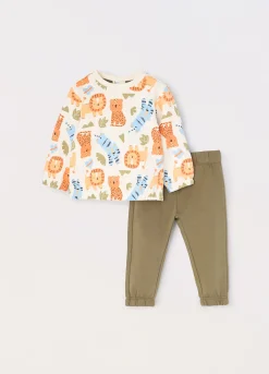 Blukids Jogging set in felpa di puro cotone neonato- Completini