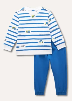 Blukids Jogging set in felpa di puro cotone neonato- Completini