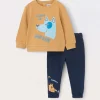 Blukids Jogging set in french terry di puro cotone neonato- Completini