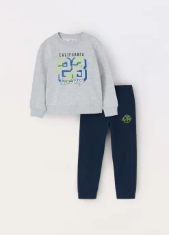 Blukids Jogging set in french terry di puro cotone bambino-Bambino Set E Coordinati