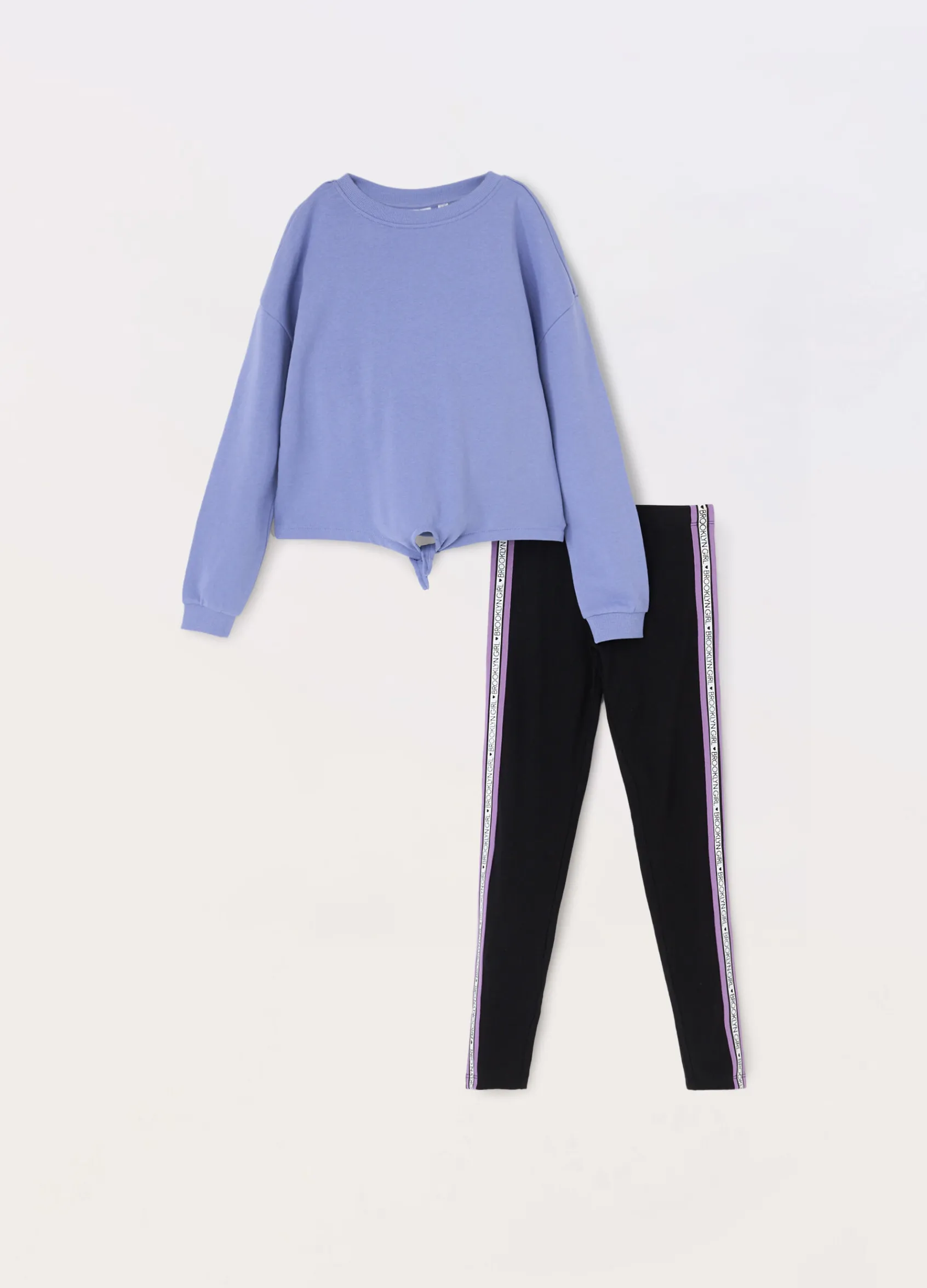 Blukids Jogging set in french terry di puro cotone ragazza- Set E Coordinati