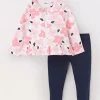 Blukids Jogging set in french terry di cotone stretch neonata- Completini