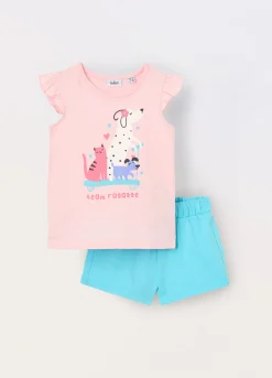 Blukids Jogging set in jersey di puro cotone neonata- Completini