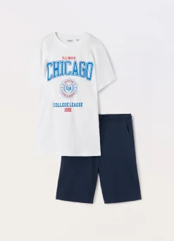 Blukids Jogging set in jersey di puro cotone ragazzo- Set E Coordinati