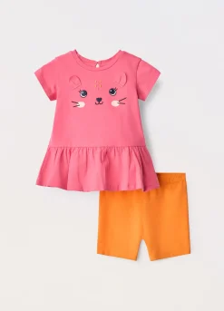 Blukids Jogging set in jersey di puro cotone neonata- Completini