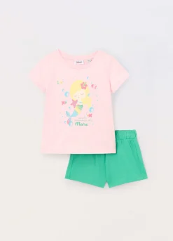 Blukids Jogging set in jersey di puro cotone neonata- Completini