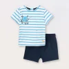 Blukids Jogging set in jersey di cotone stretch neonato- Completini
