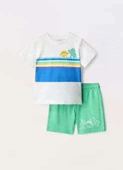 Blukids Jogging set in jersey di puro cotone neonato- Completini