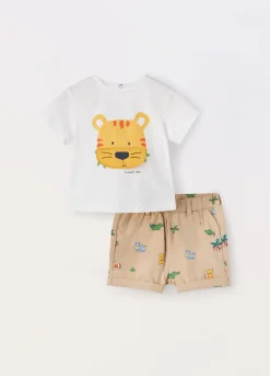 Blukids Jogging set in jersey di cotone stretch neonato- Completini